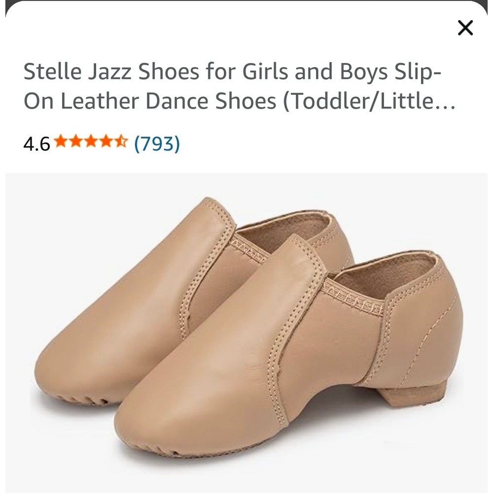 Stelle Jazz Shoes Girls Boys Slip On‎ Leather Dance Shoes Toddler 10T